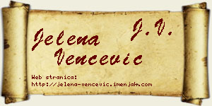 Jelena Venčević vizit kartica